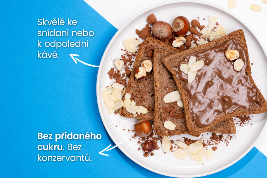 Proteinové sladké křupavé toasty – kakaové