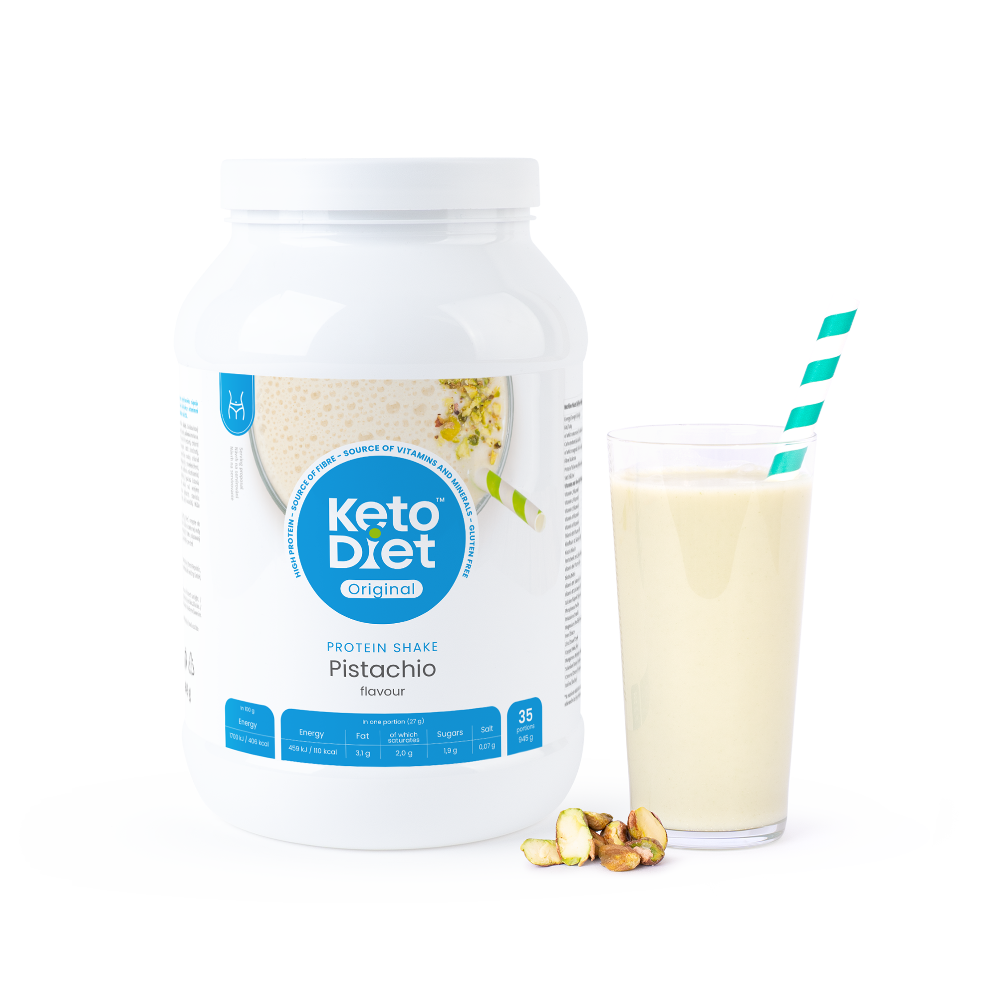 Proteinový nápoj – příchuť pistácie (35 porcí)