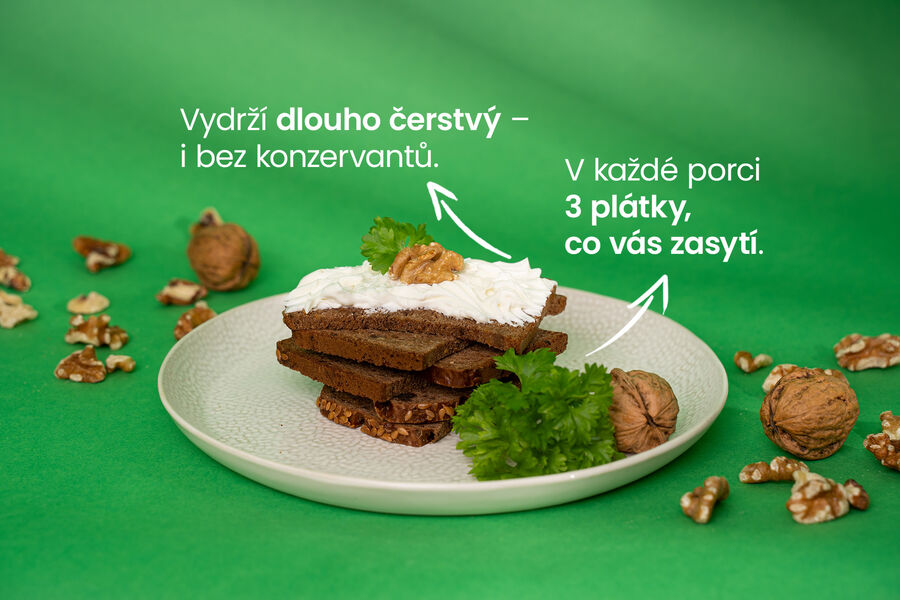 Proteinový chléb – s vlašskými ořechy