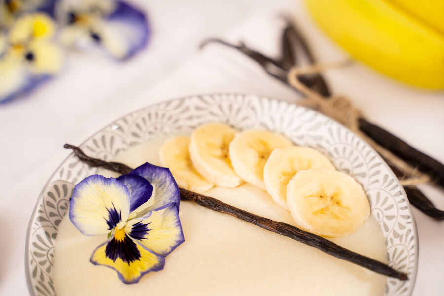 Proteínová kaša – príchuť vanilka a banán 
