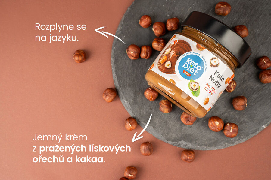 Keto Nutty – proteinový krém s březovým cukrem