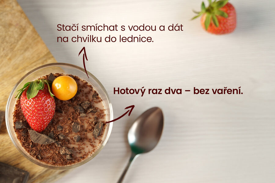 Proteinový pudink – příchuť čokoláda