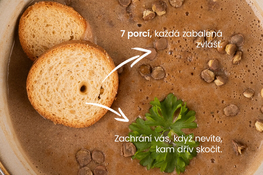 Proteinová polévka – čočková