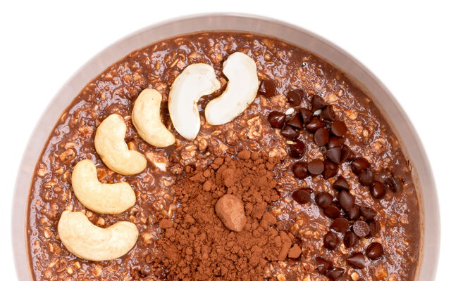 Proteinová kaše – kakaová s kešu ořechy