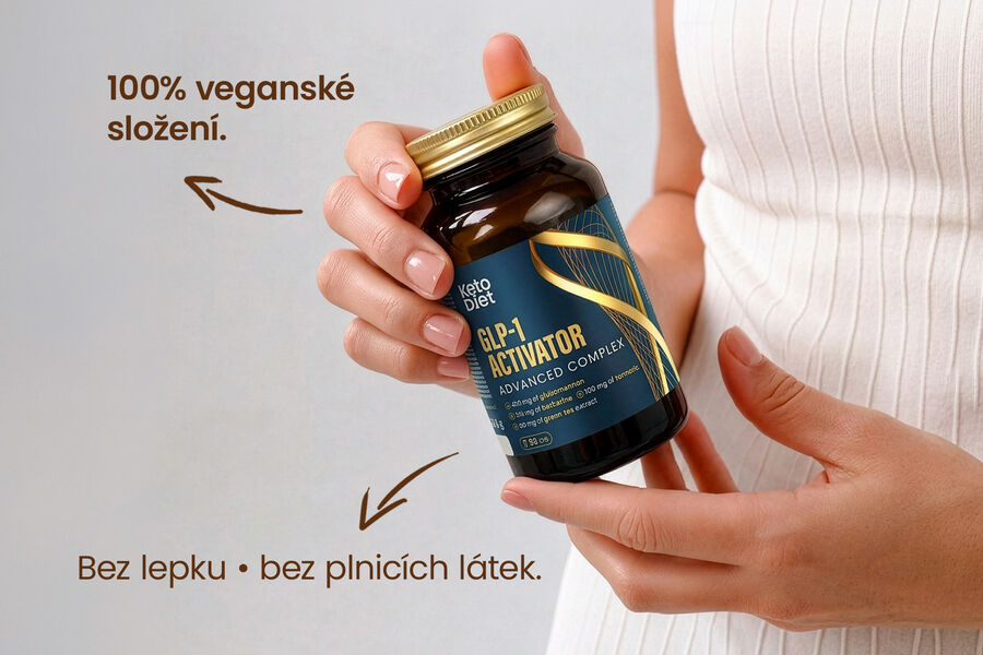 Doplněk stravy KetoDiet GLP-1 Activator – Metabolic Balance s berberinem (90 kapslí)