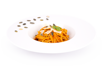 Recept na dýňovou omáčku s proteinovými špagetami