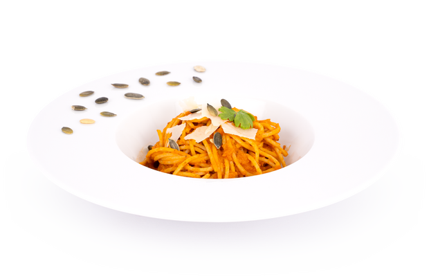 Recept na dýňovou omáčku s proteinovými špagetami