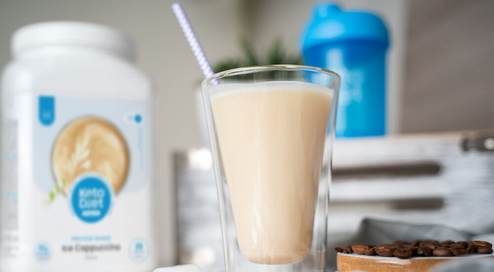Proteinový nápoj KetoDiet – příchuť ledové cappuccino