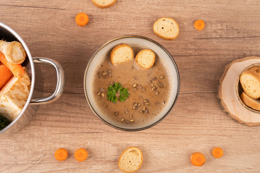 Proteinová polévka – čočková