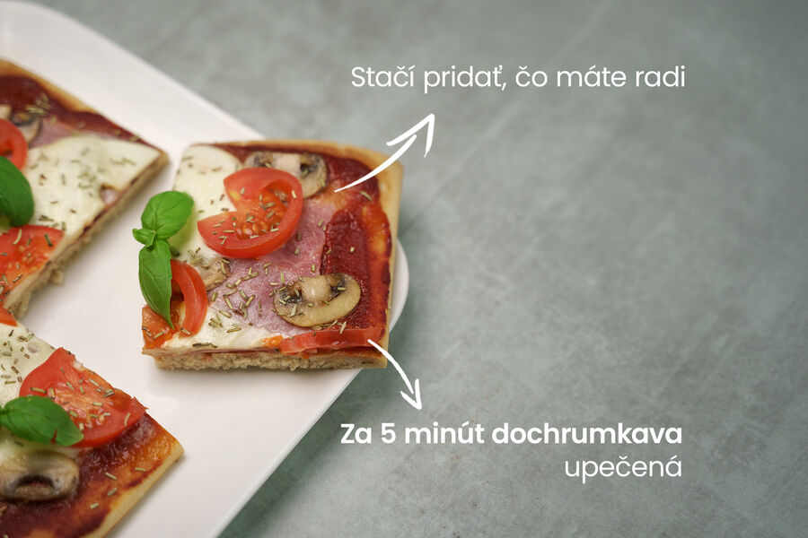 Proteínová pizza – hotové cesto