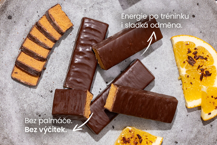 Proteinové tyčinky – příchuť čokoláda a pomeranč