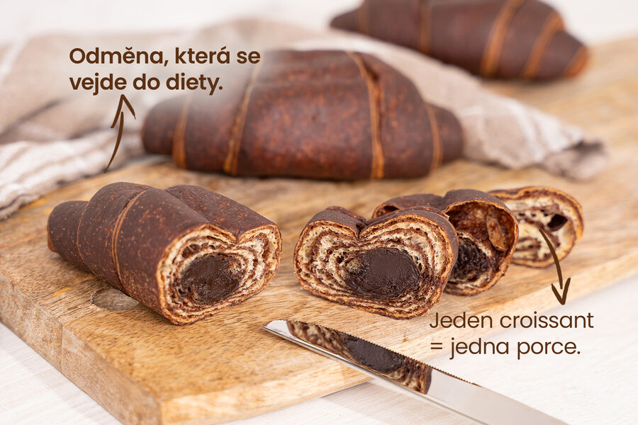 Proteinový croissant – double choco