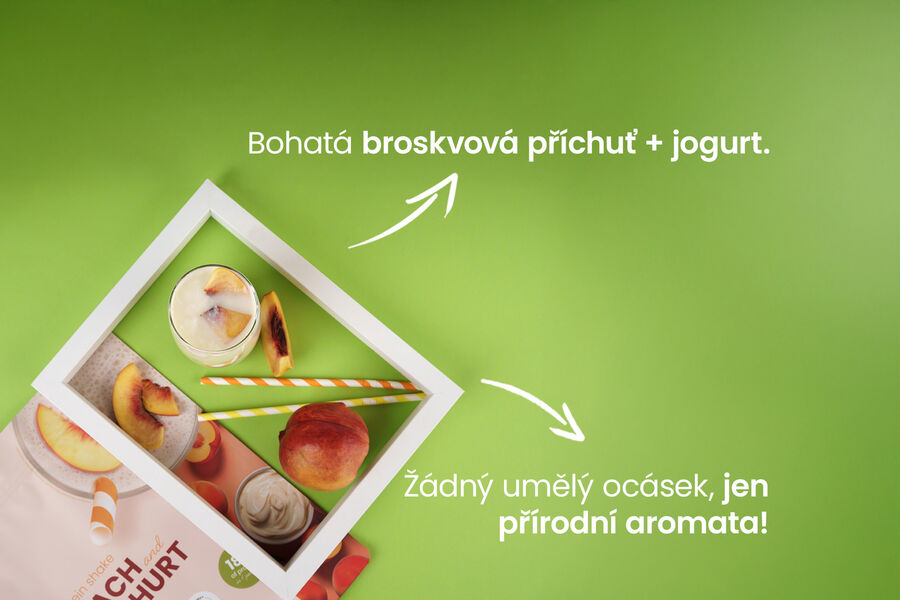 Proteinový nápoj – příchuť broskev & jogurt