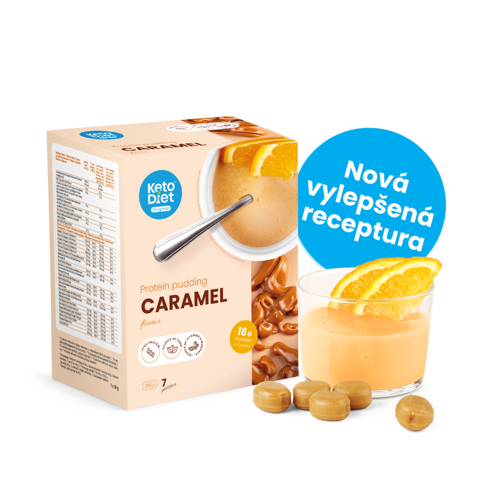 Proteinový pudink KetoDiet – příchuť karamel