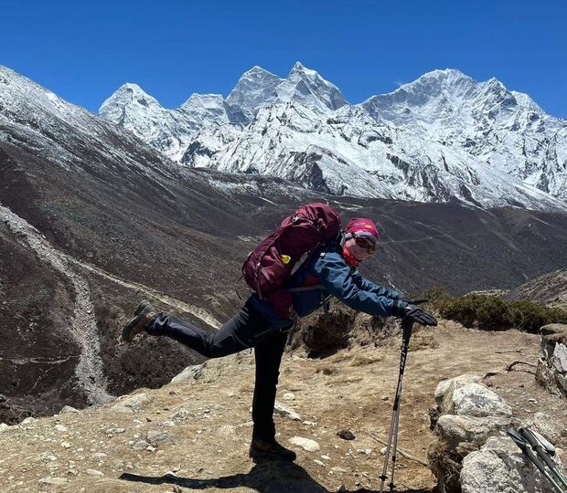 Osobní trenérka a markeťačka KetoDiet Žaneta Čermáková v Himálaji