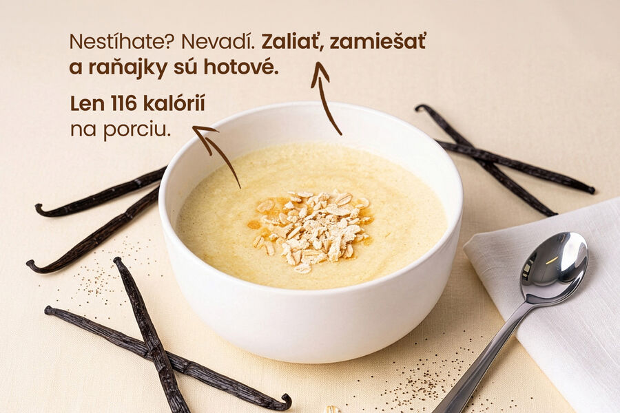 Proteínová kaša KetoDiet – príchuť vanilka (7 porcií)