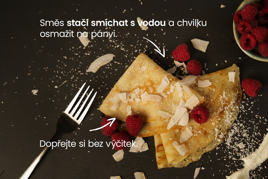 Proteinová palačinka – příchuť kokos