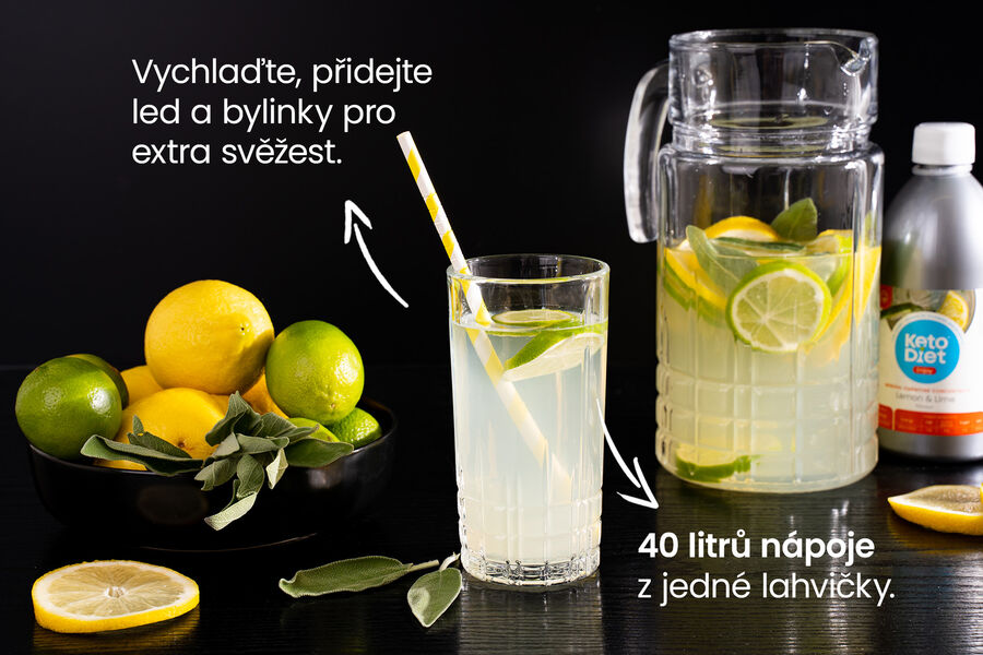 Nápojový koncentrát – příchuť citron-limeta 