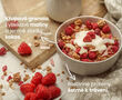 Proteinová granola – s lyofilizovanými malinami a plátky kokosu