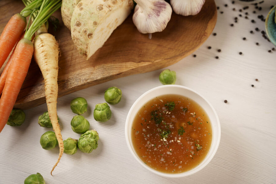 Proteinová polévka – hovězí s těstovinami