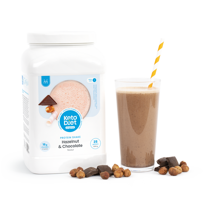Proteínový nápoj – príchuť lieskový oriešok a čokoláda (35 porcií)