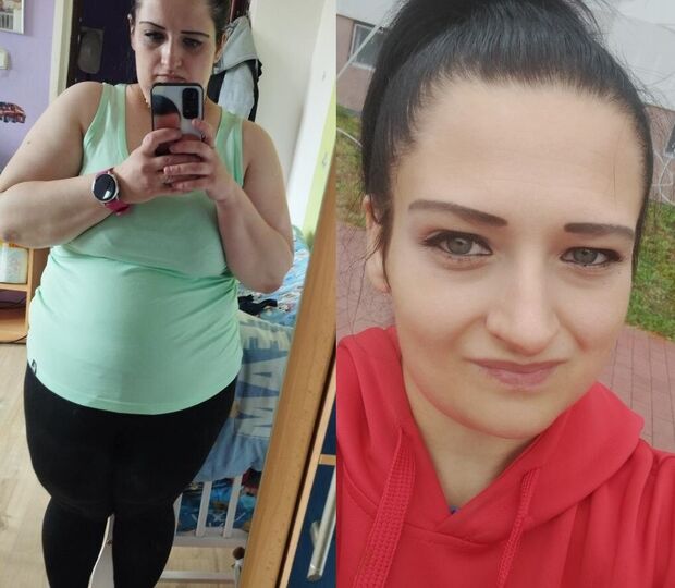 Martina zhubla s KetoDiet: Na fotce celá postava PŘED dietou a obličej PO dietě 