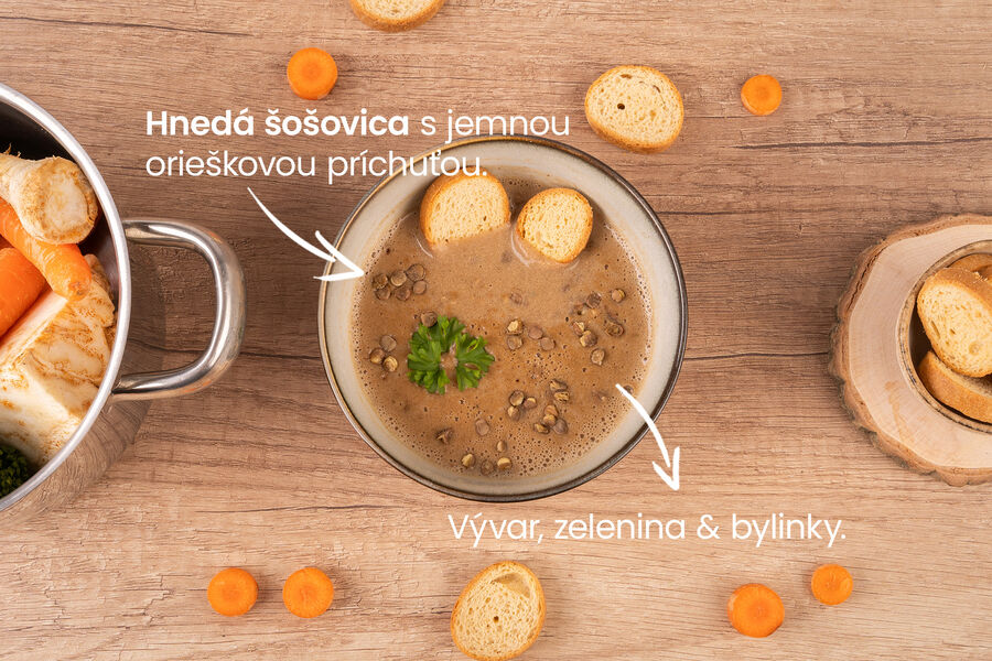 Proteínová polievka – šošovicová