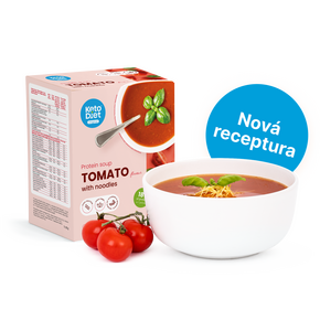 Proteinová polévka – rajčatová s nudlemi