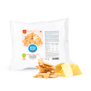Proteínové tortilla čipsy – príchuť čedar (25 g)