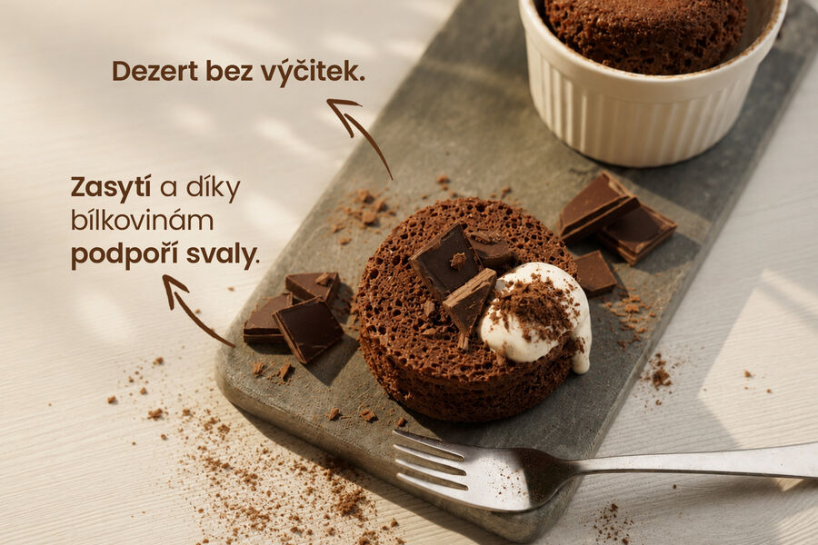 Proteinový mugcake KetoDiet – příchuť čokoláda (7 porcí)