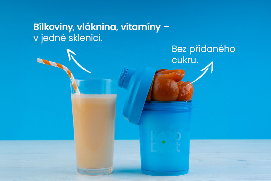 Proteinový nápoj – příchuť meruňka