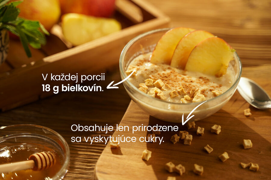 Proteínová kaša KetoDiet – príchuť jablko a škorica (7 porcií)
