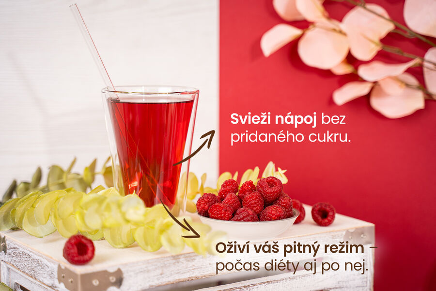 Nápojový koncentrát s Juvenilom – príchuť malina 