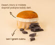 Proteínový muffin s kúskami čokolády