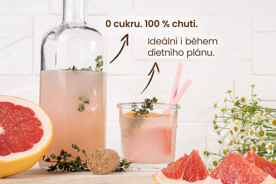 Nápojový koncentrát – příchuť pink grep