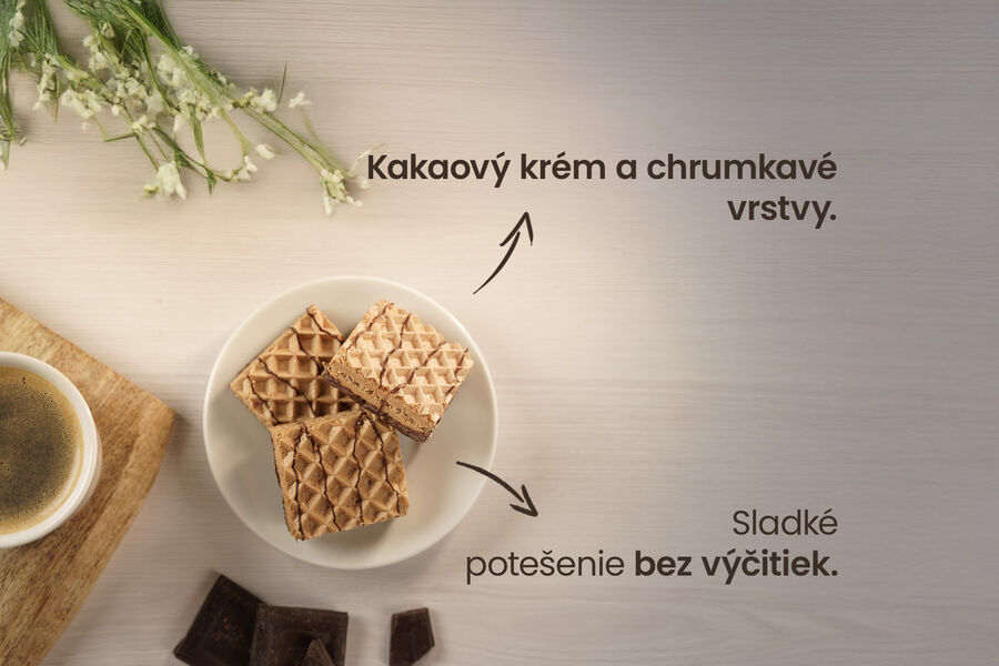 Proteínové oblátky – príchuť čokoláda