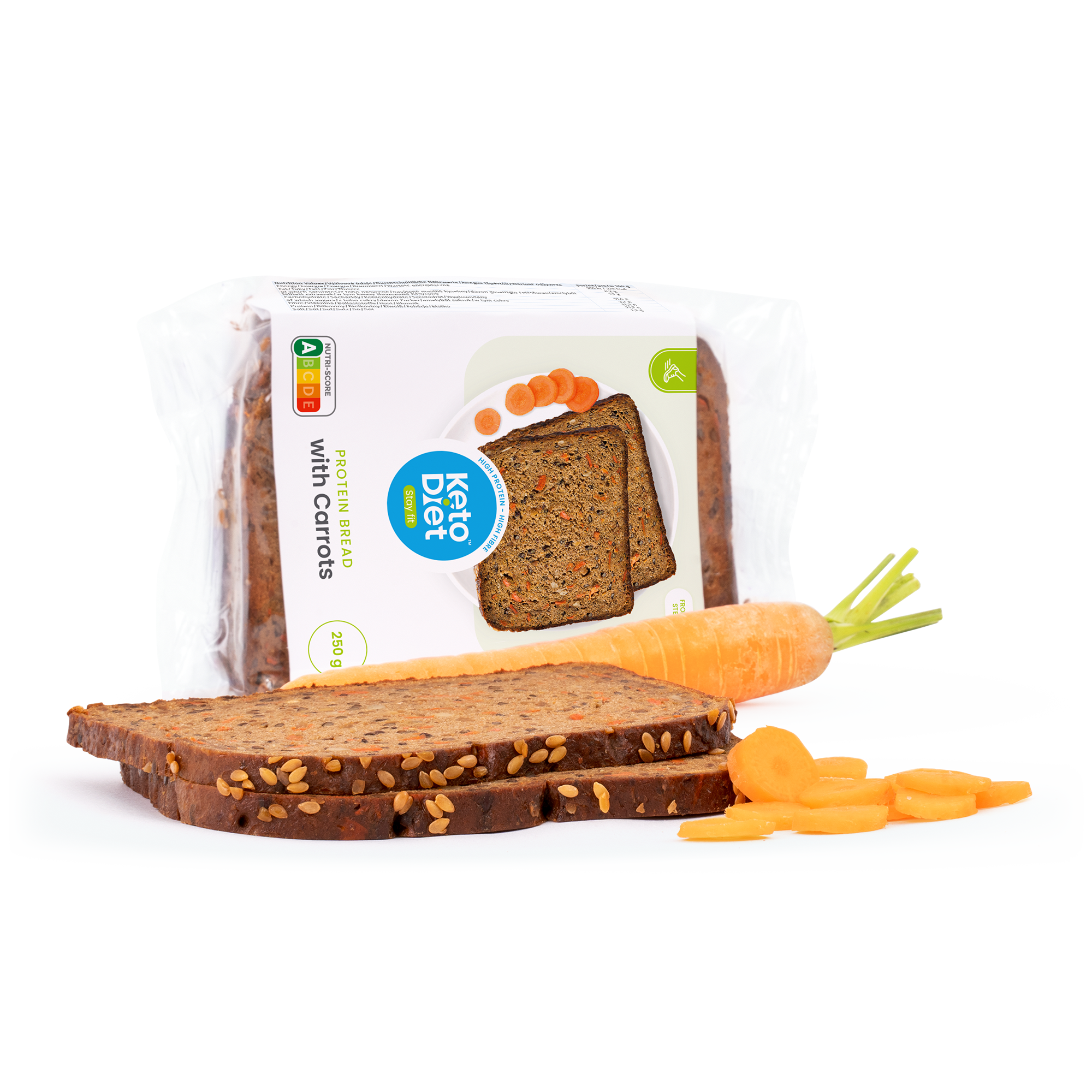 Proteinový chléb - s mrkví (250 g)