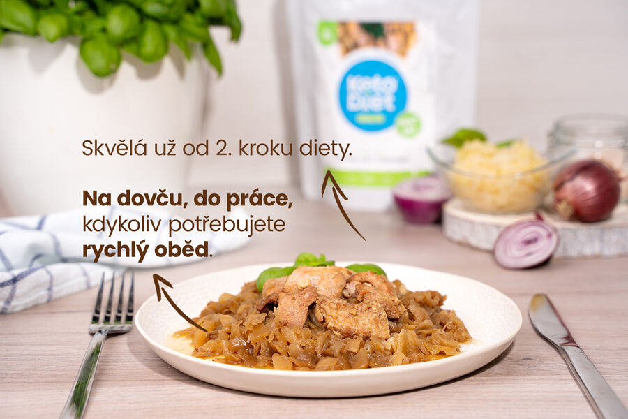 Hotové jídlo – krůta se zelím