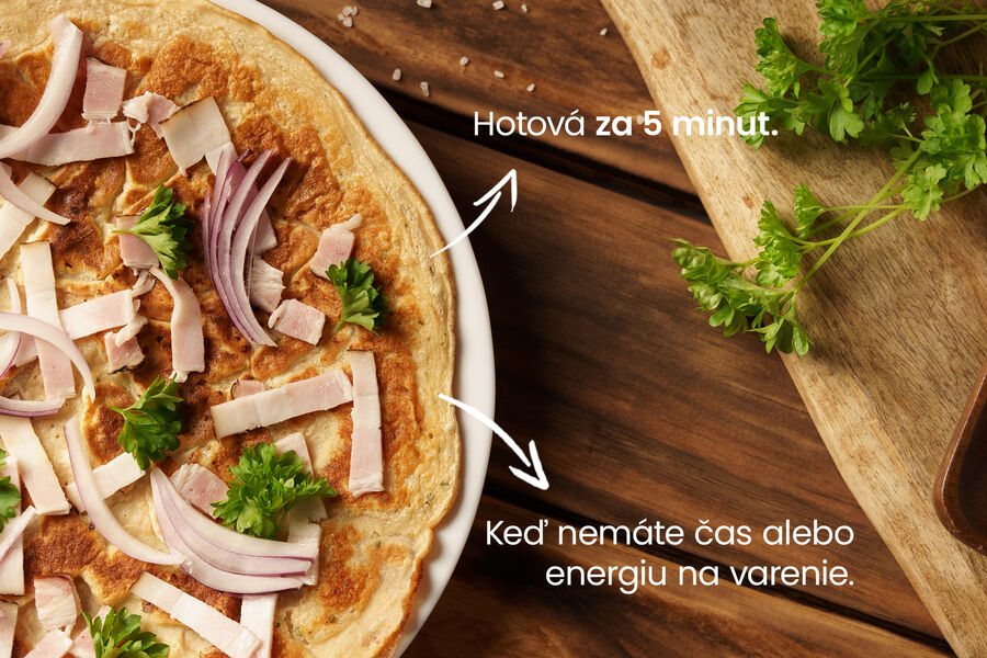 Proteínová omeleta – príchuť slanina
