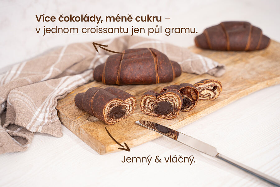 Proteinový croissant – double choco