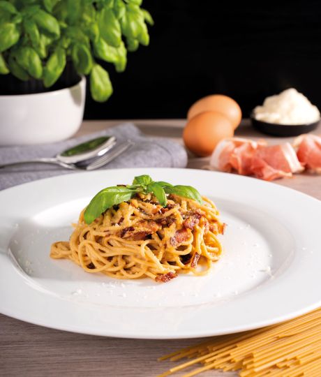 Proteinové špagety mají o 60 % méně sacharidů než běžné těstoviny.