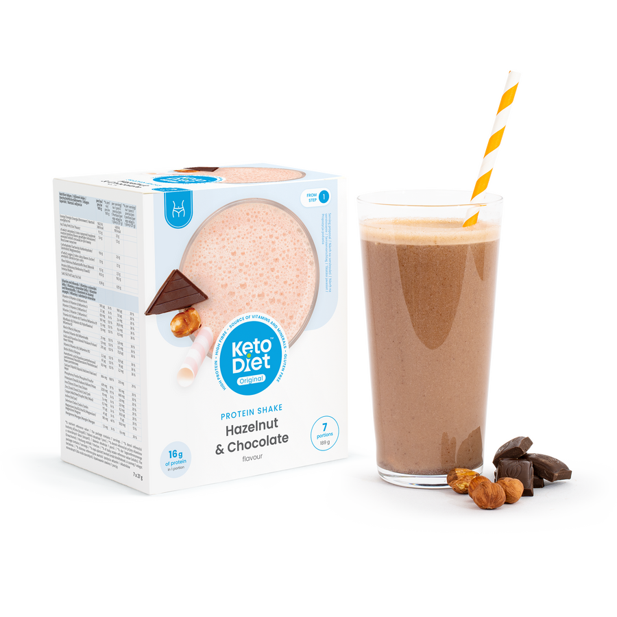 Proteínový nápoj – príchuť lieskový oriešok a čokoláda