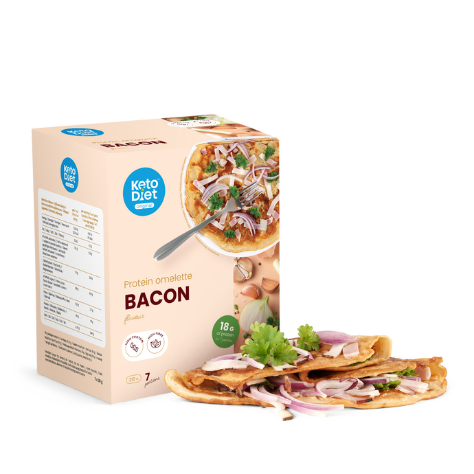 Proteínová omeleta – príchuť slanina