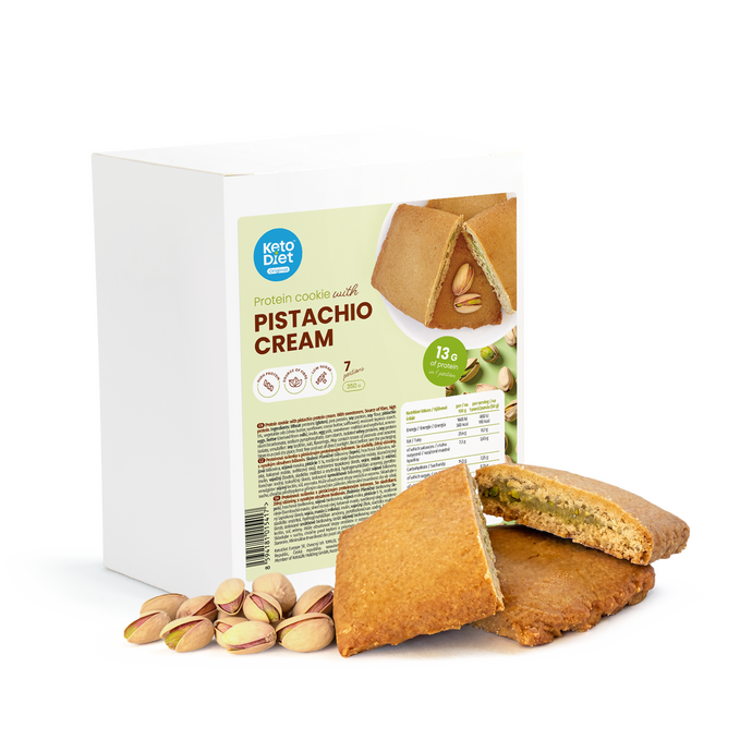 Proteinové cookies s pistáciovým krémem (7 porcí)