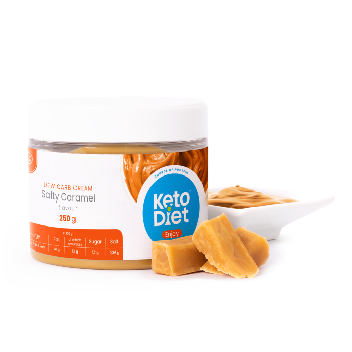 Low carb krém s príchuťou slaného karamelu