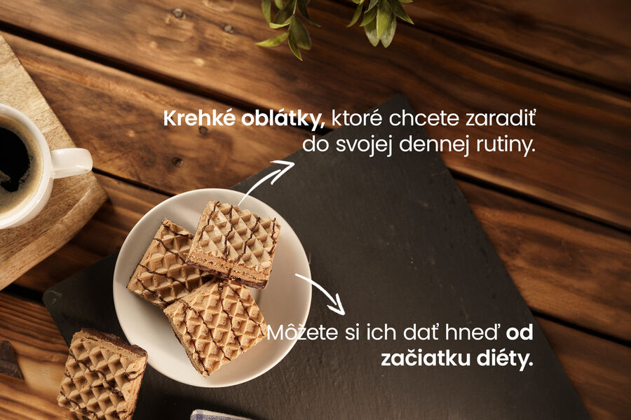 Proteínové oblátky – príchuť čokoláda