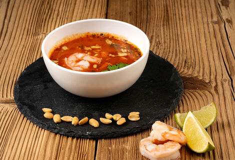 Proteinová polévka KetoDiet – příchuť thajské krevety (7 porcí)