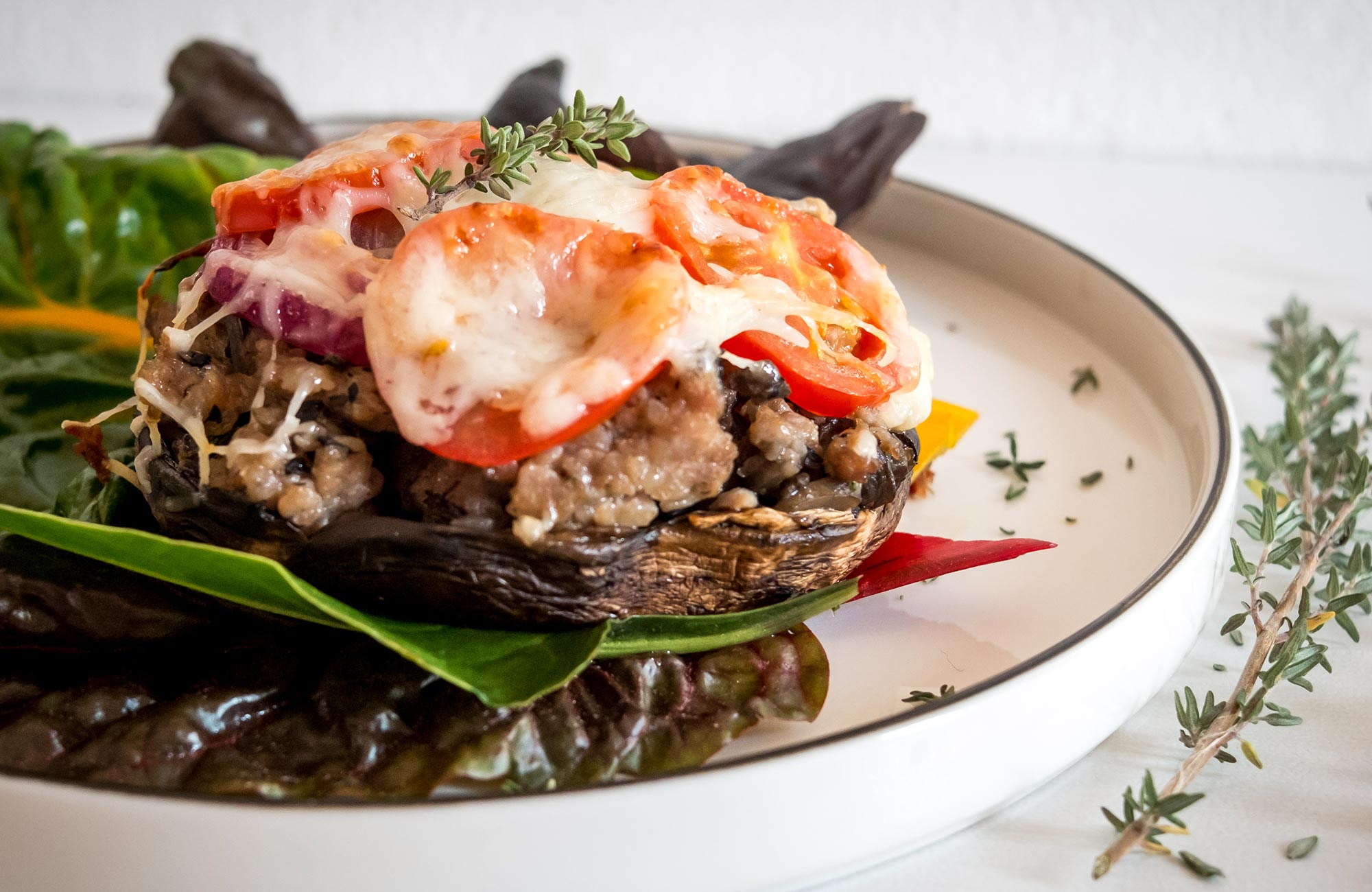 Recept na zapečené žampiony portobello