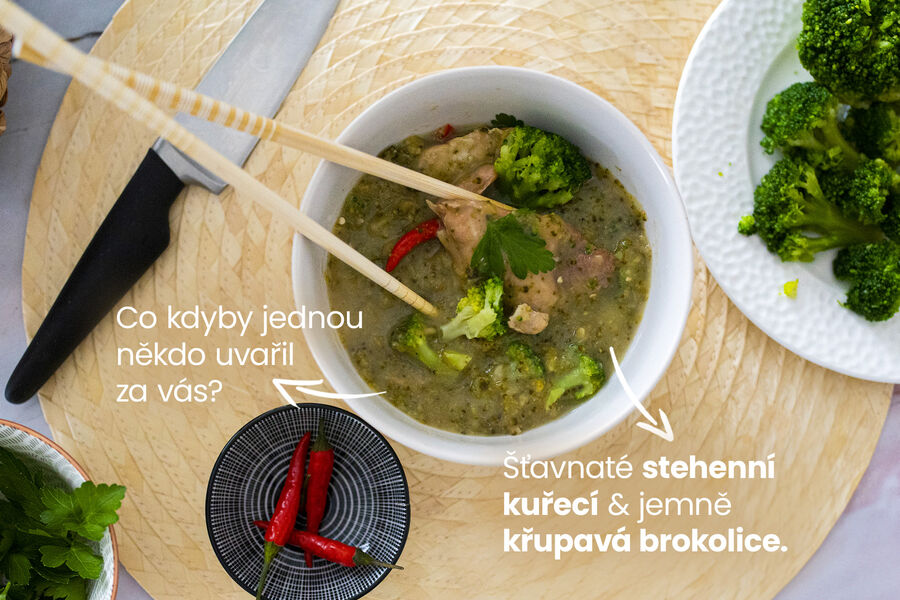 Hotové jídlo – kuře s brokolicí