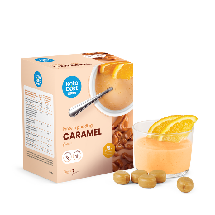 Proteinový pudink – příchuť karamel